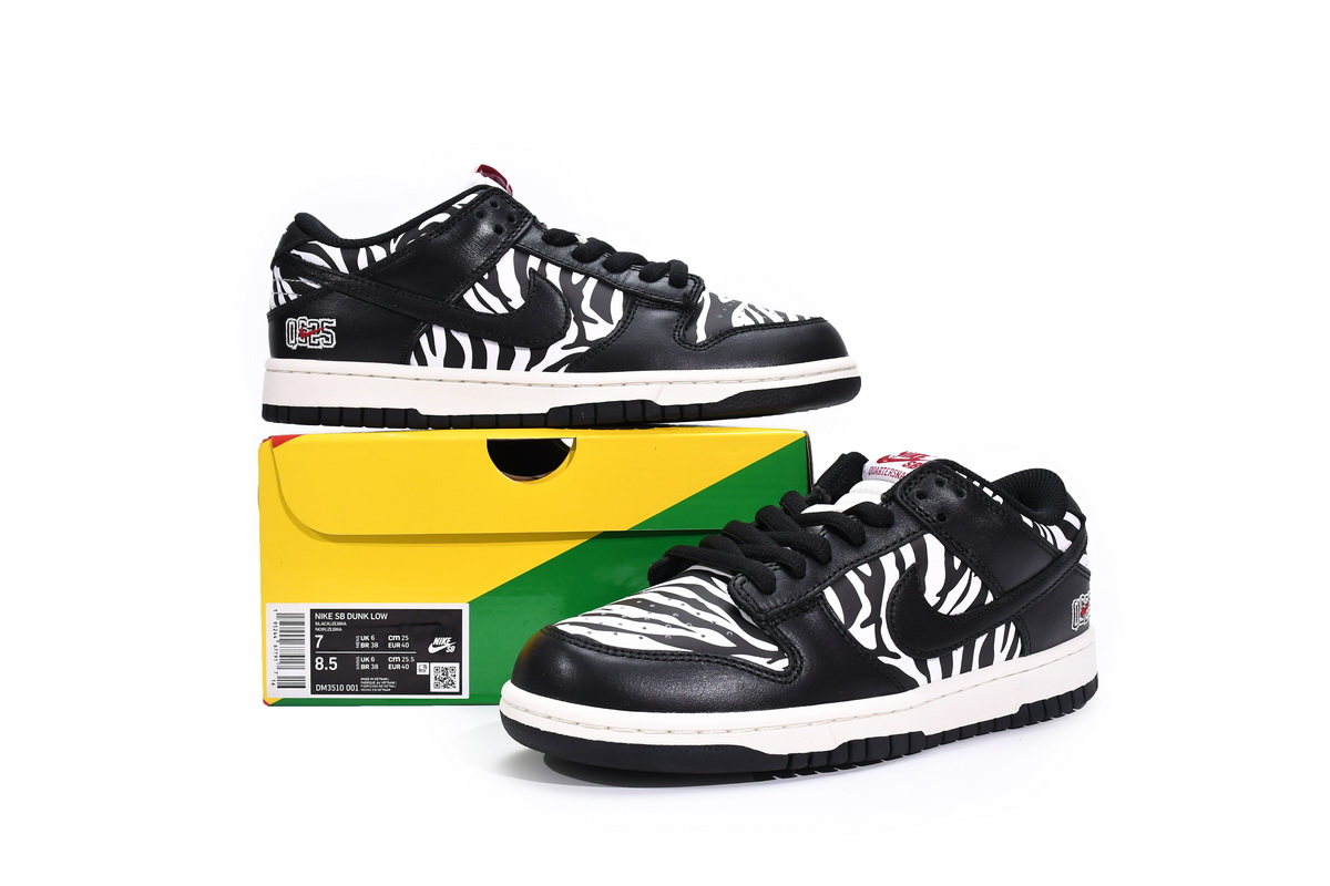 Quartersnacks x Nike SB Dunk Low Zebra    DM3510-001