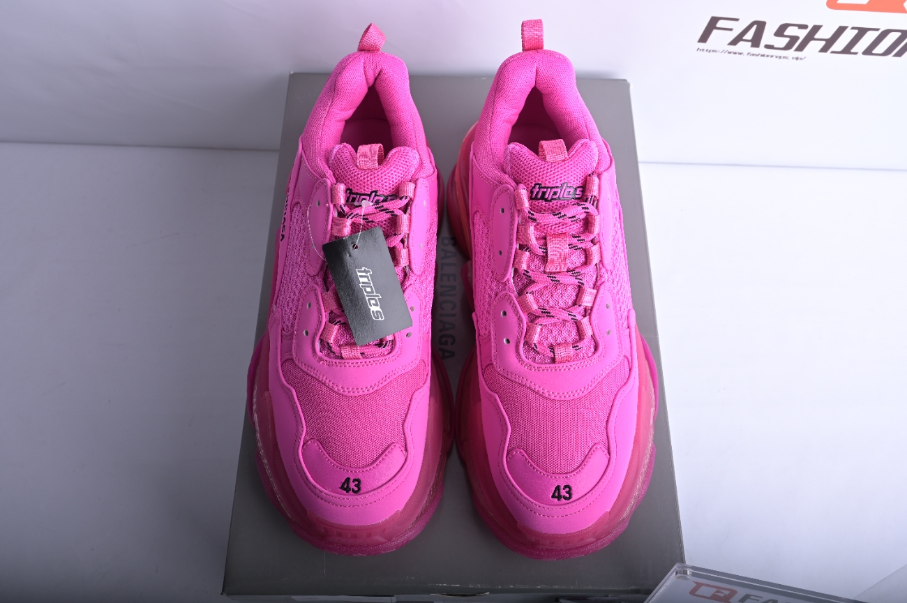 Ba***ci*ga Triple S Plum Red   541624 W2FG1 5059
