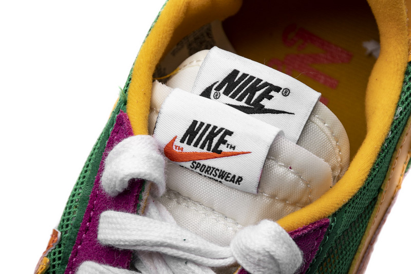 Sacai x Nike LDWaffle GreenPinkOrange BV0073-301
