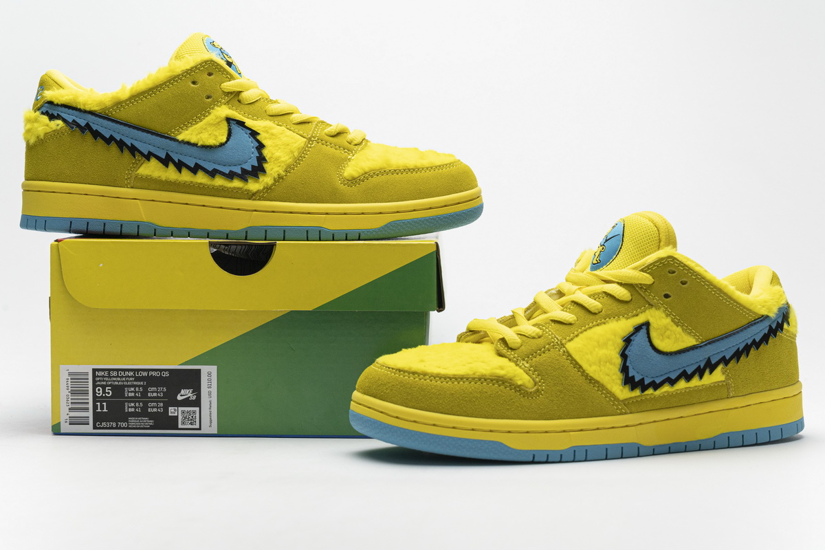 Grateful Dead x Nike SB Dunk Low“ Yellow Bear” CJ5378-700