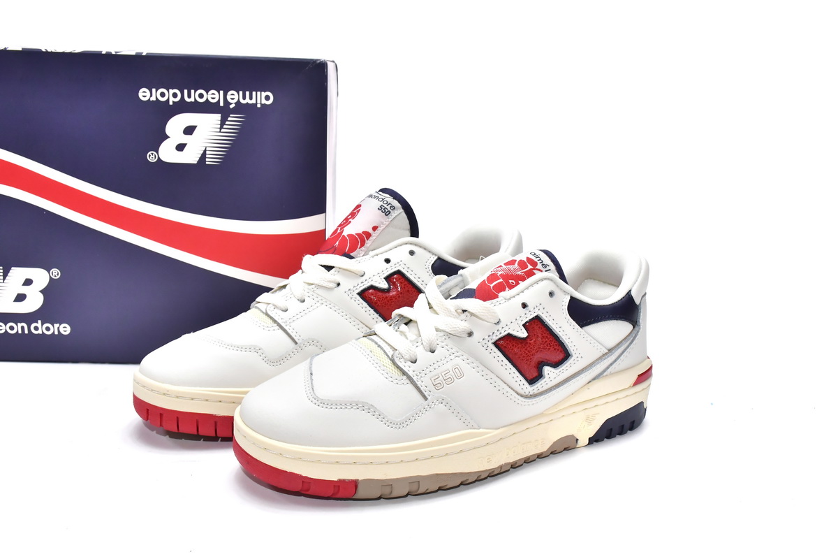 Aimé Leon Dore x N*w B*lance 550 White Red Navy BB550A3