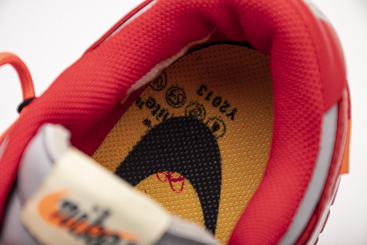 OFF White X Nike Dunk Low University Red   CT0856-600