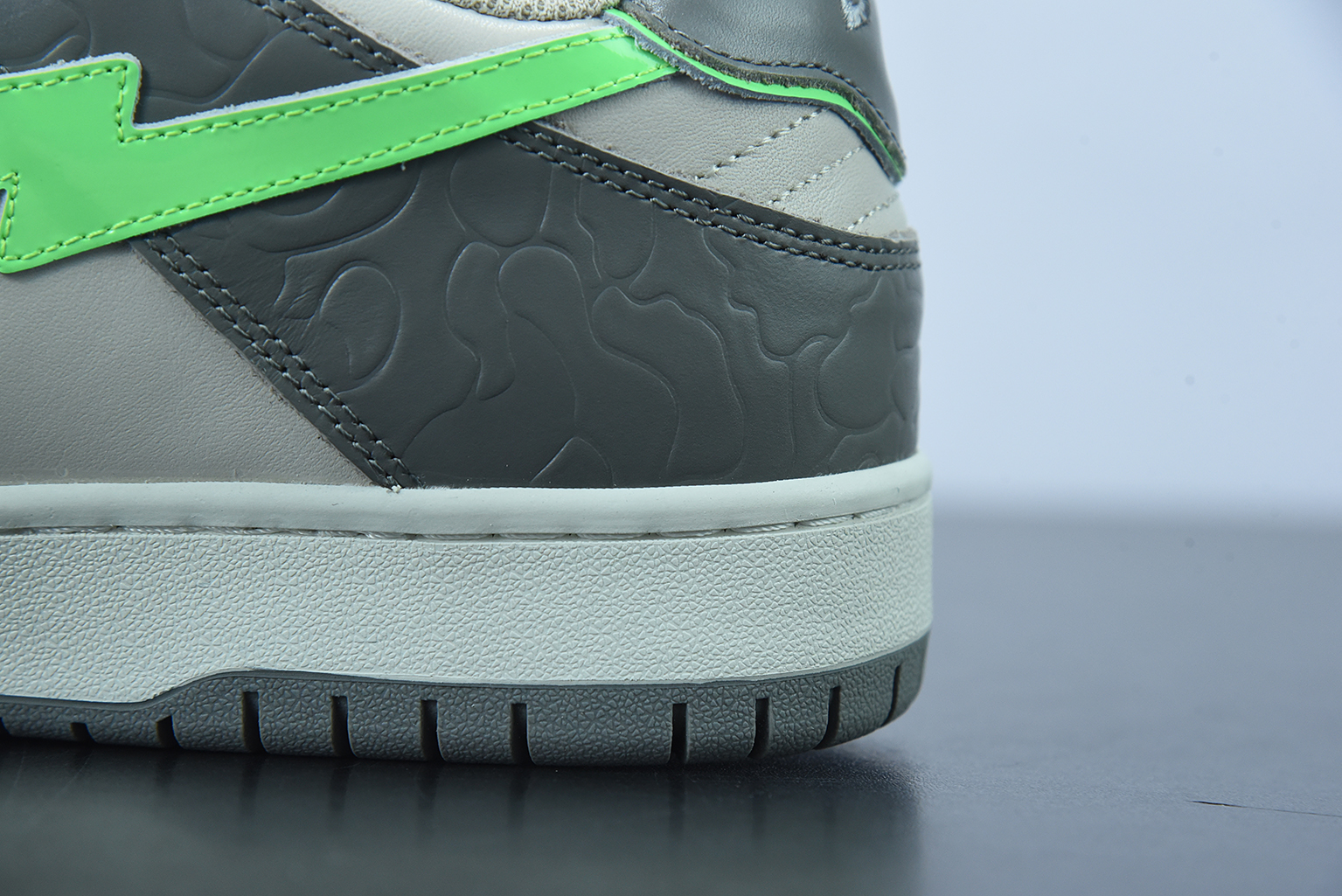 A Bathing Ape Bape SK8 Sta Grey Green 1G70191034