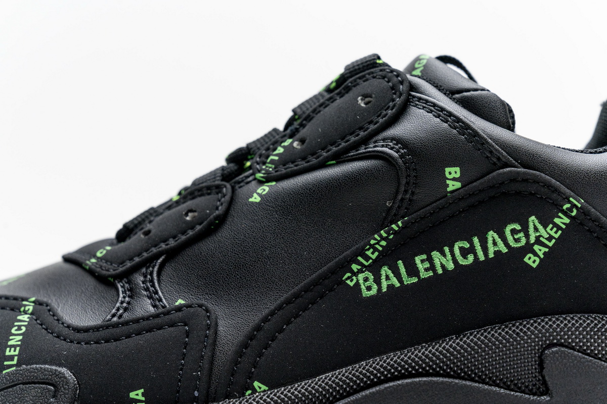 Ba***ci*ga Triple S Letter Fluorescent Yellow  524039 W2FA1 7633