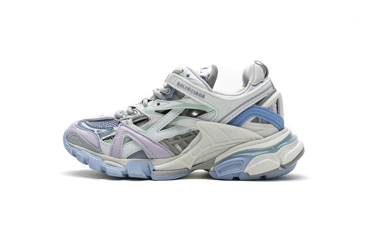 Ba***ci*ga Track 2 Sneaker White Light Blue   568615 W2GN3 9045