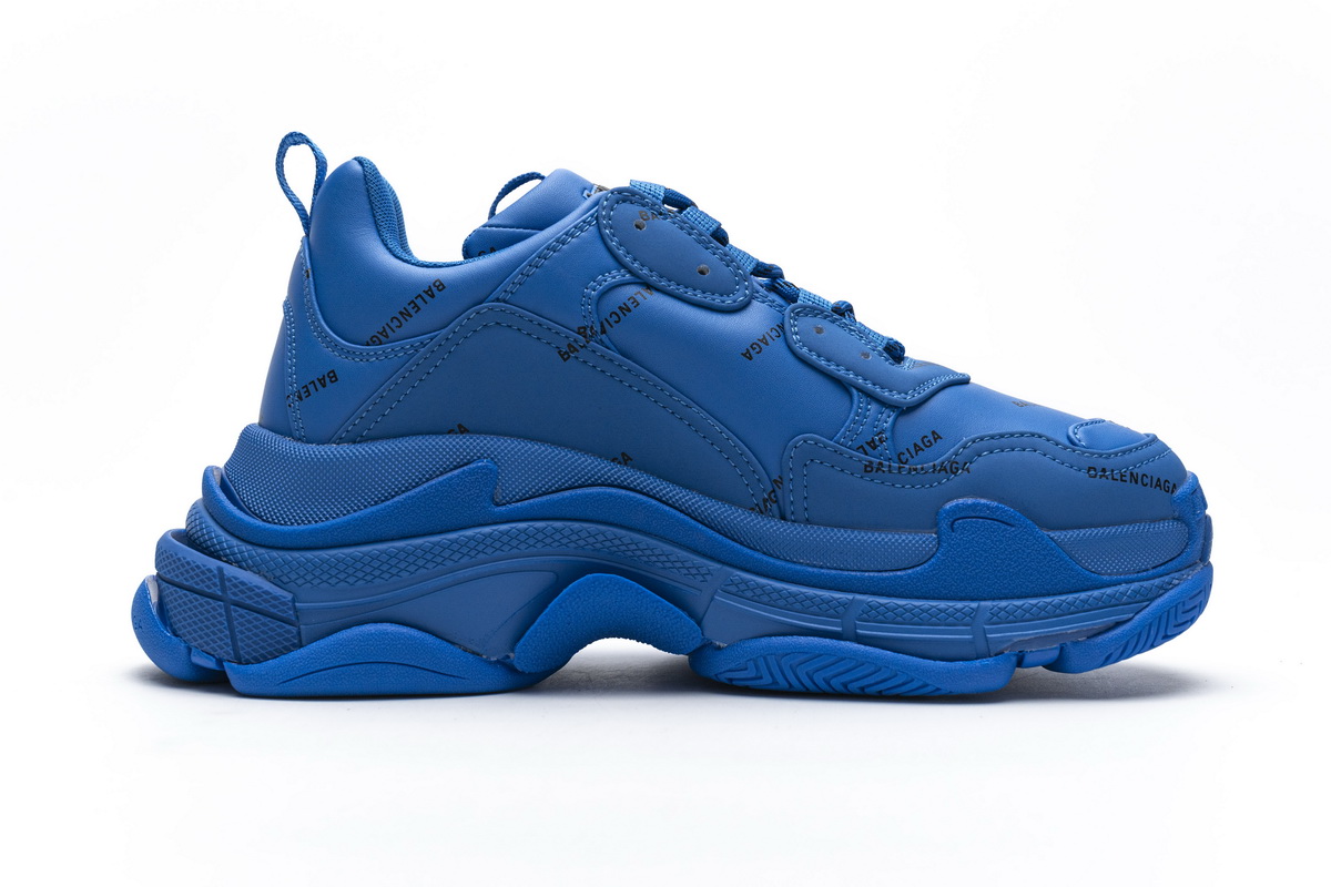 Ba***ci*ga Triple S Letter Blue  536737 W06E2 0848