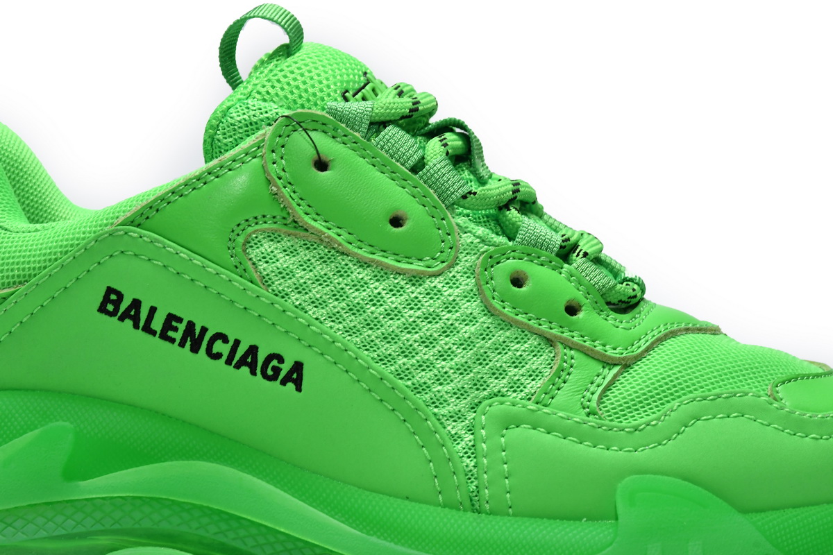 Ba***ci*ga Triple S Fluorescent Green  541624 W09OL 3801