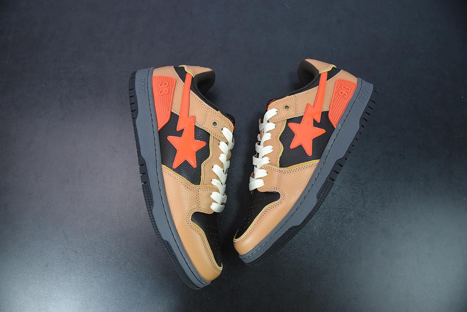 A Bathing Ape Bape SK8 Sta Brown Orange 1G70191034