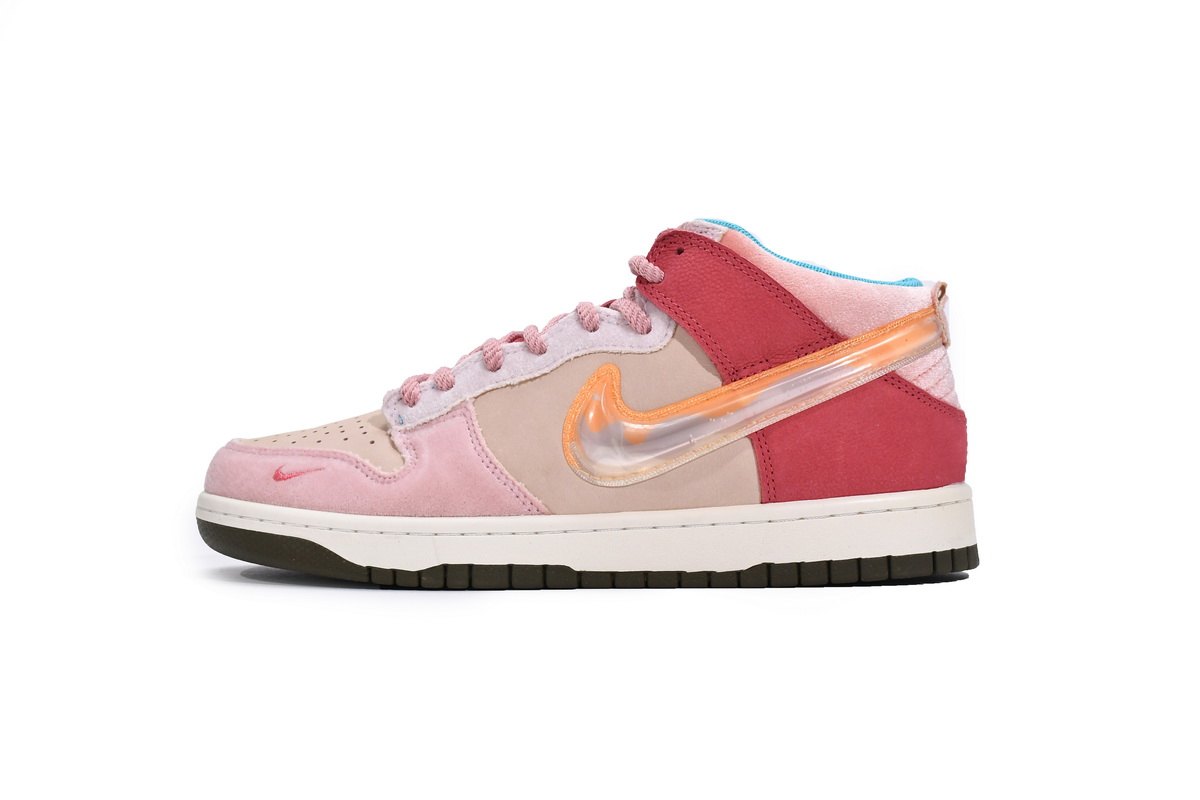 Social Status x Nike Dunk Mid Strawberry Milk   DJ1173-600