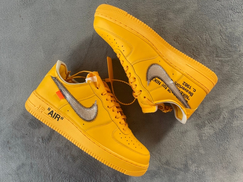 Off-White x Nike Air Force 1 Low University Gold DD1876-700