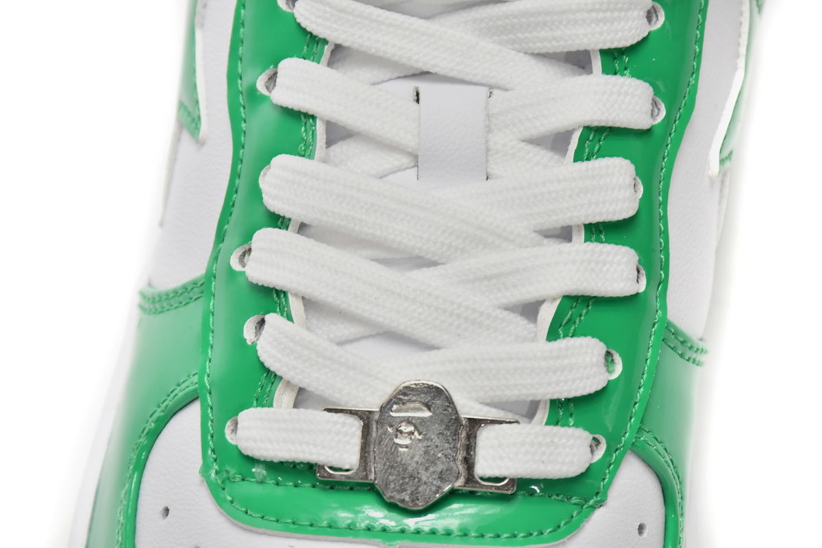A Bathing Ape Bape Sta Low White Green   1H70-191-001