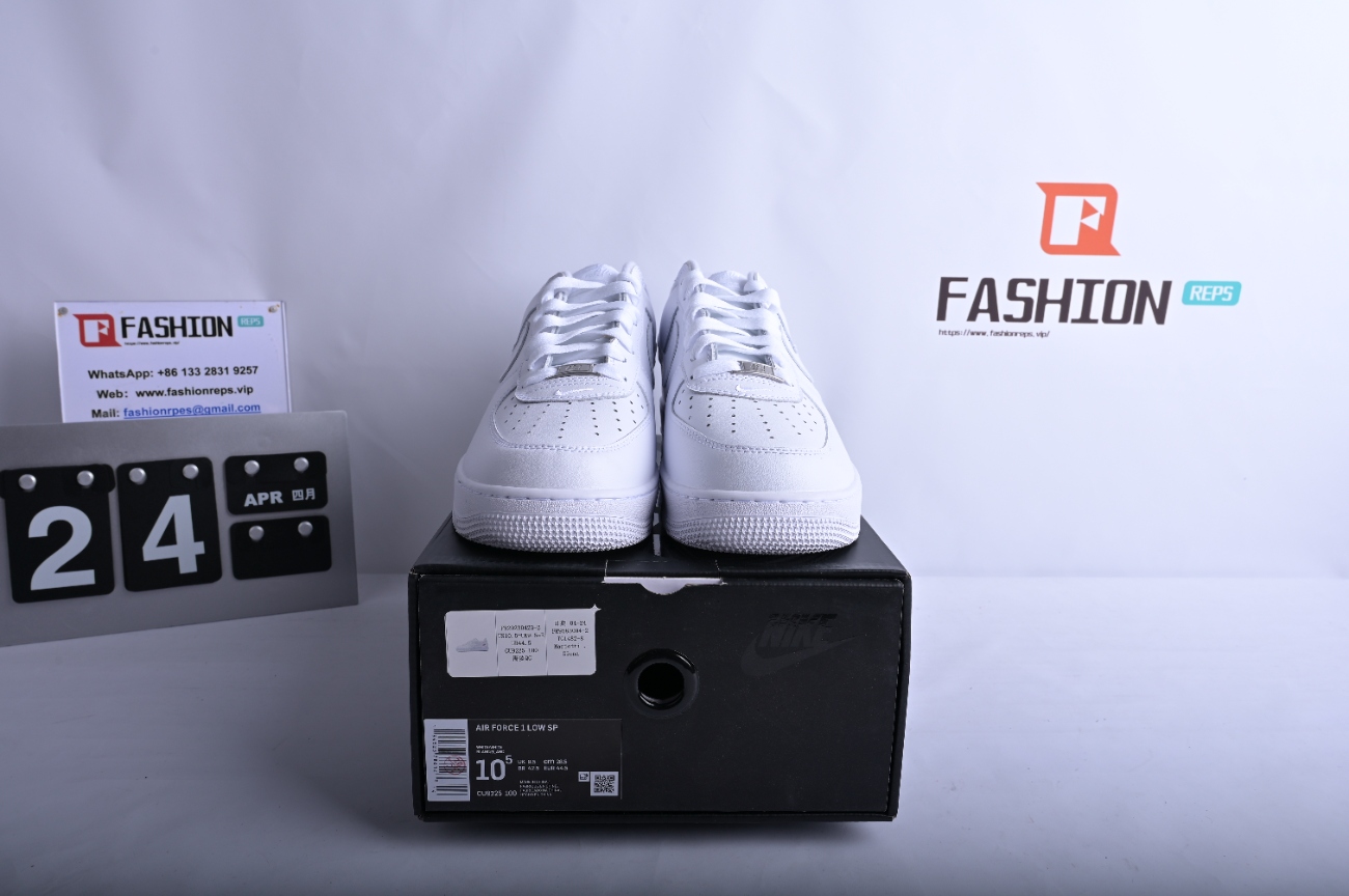 Supreme x Nike Air Force 1 Low White  CU9225-100