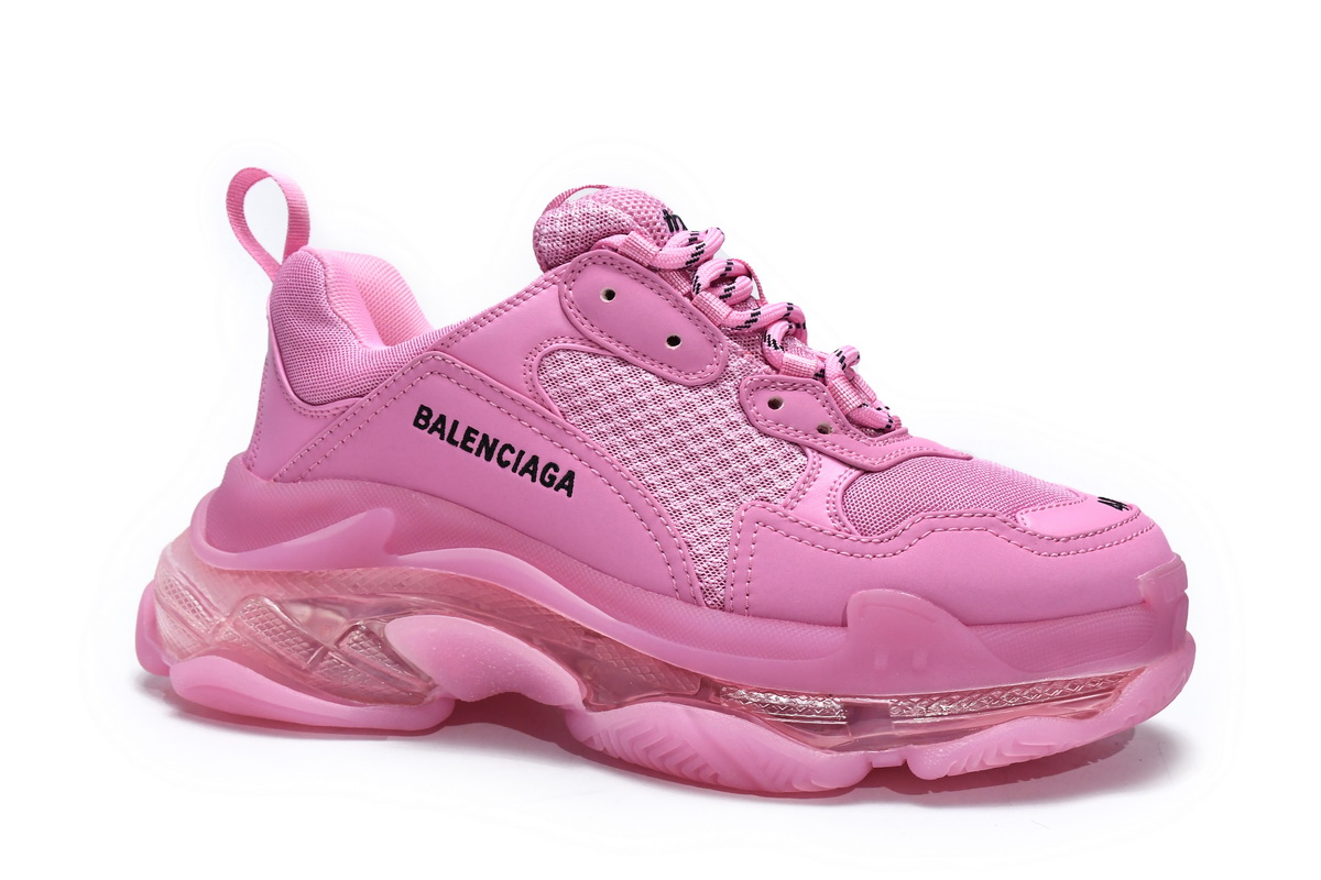 Ba***ci*ga Triple S Pink Red  544351 W2GA1 5760