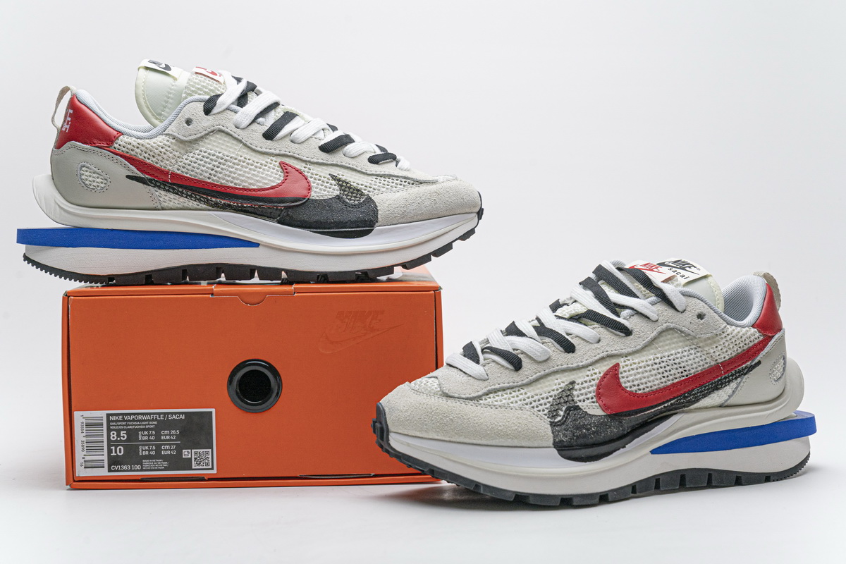 Sacai x Nike Pegasua Vaporfly Villain Grey Blue Red CV1363-100