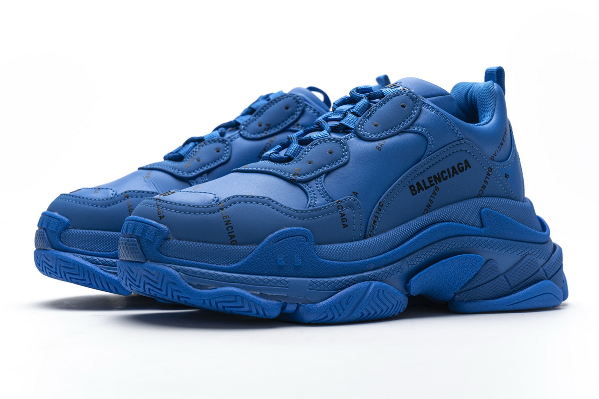 Ba***ci*ga Triple S Letter Blue  536737 W06E2 0848