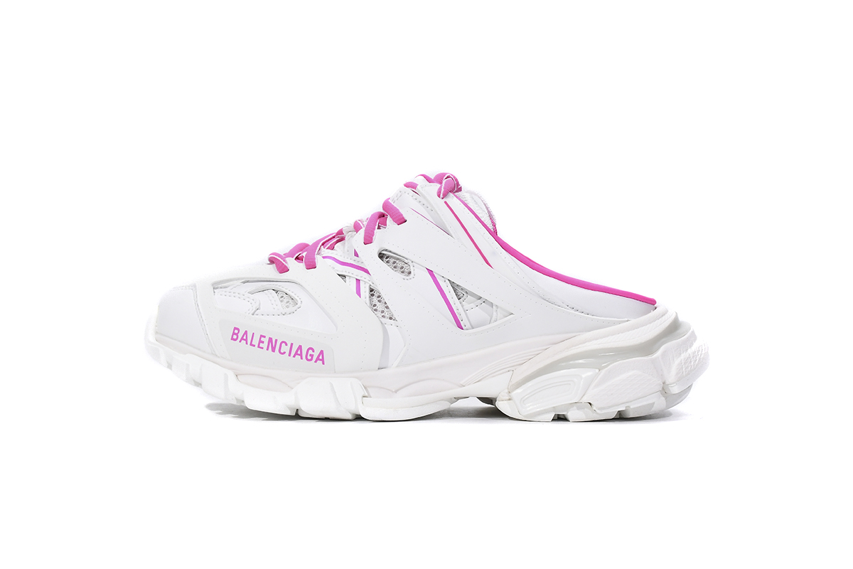 Ba***ci*ga Track White Pink  653813 W3CP6 9055