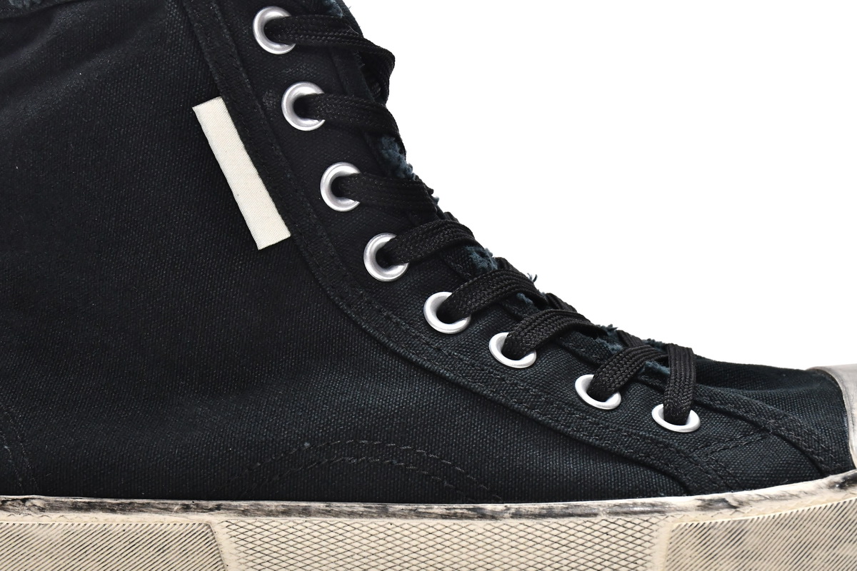 Ba***ci*ga Paris High Destroyed - Black White 688752 W3RC1 1090