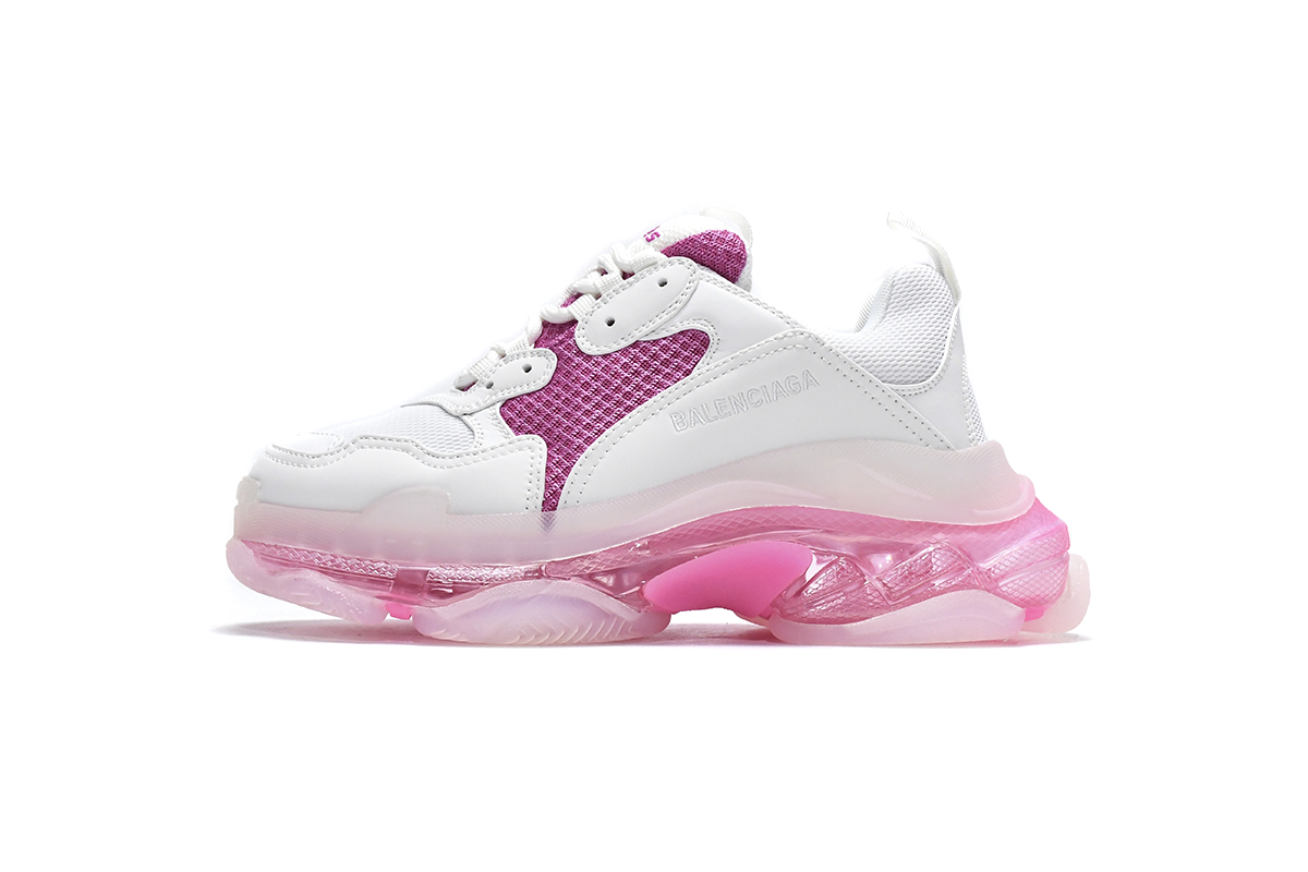 Ba***ci*ga Triple S White Peach   544351 W09ON 9028