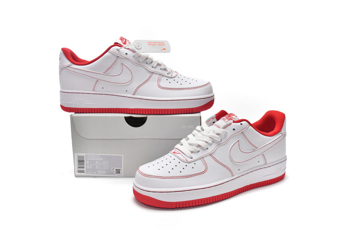 Nike Air Force 1 Low Contrast Stitch Red   CV1724-100