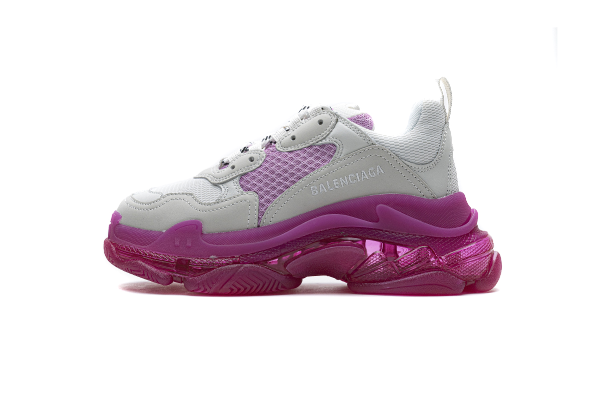 Ba***ci*ga Triple S White Pink  544351 W09O1 2281