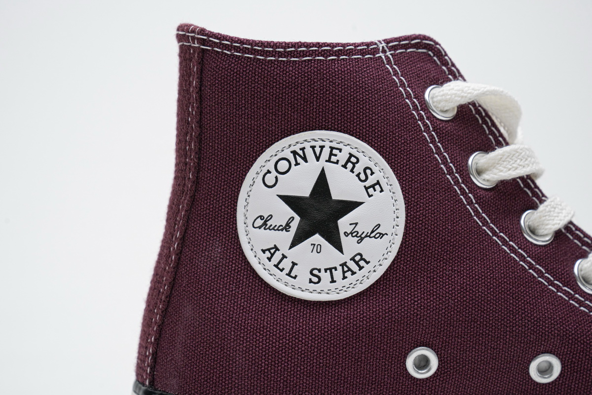 Converse Chuck 70 HI Dark Burgundy Black Egret  162051C