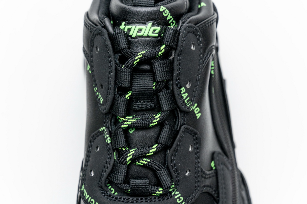 Ba***ci*ga Triple S Letter Fluorescent Yellow  524039 W2FA1 7633