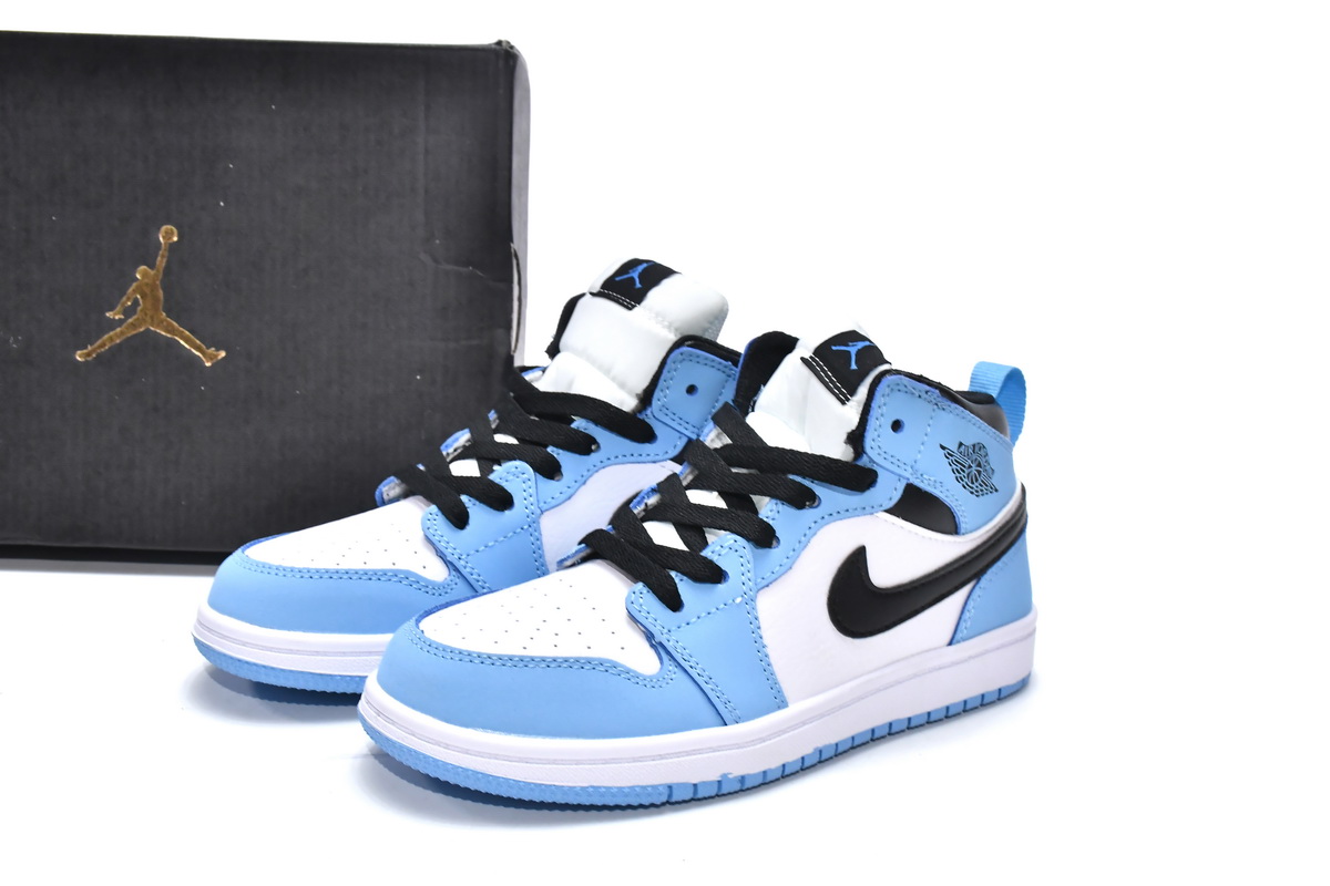 KID shoes Air Jordan 1 Mid PS University Blue 555088-134