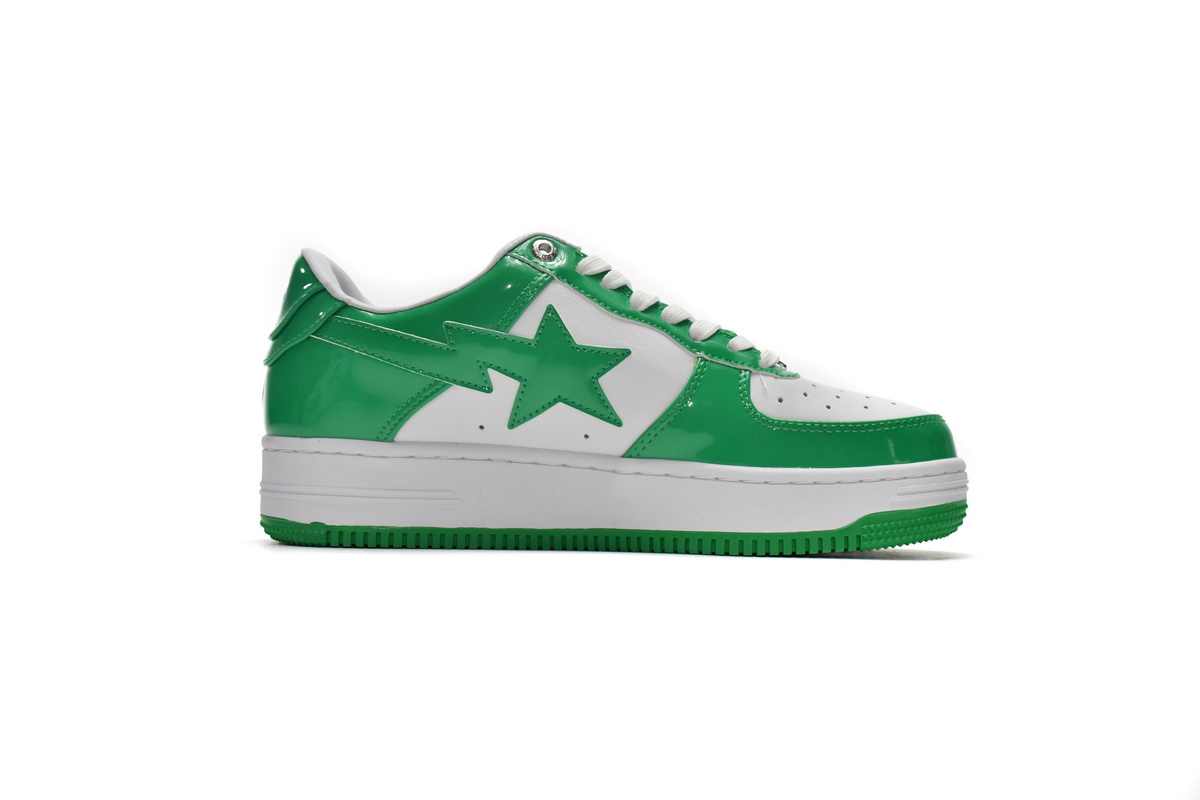 A Bathing Ape Bape Sta Low White Green   1H70-191-001