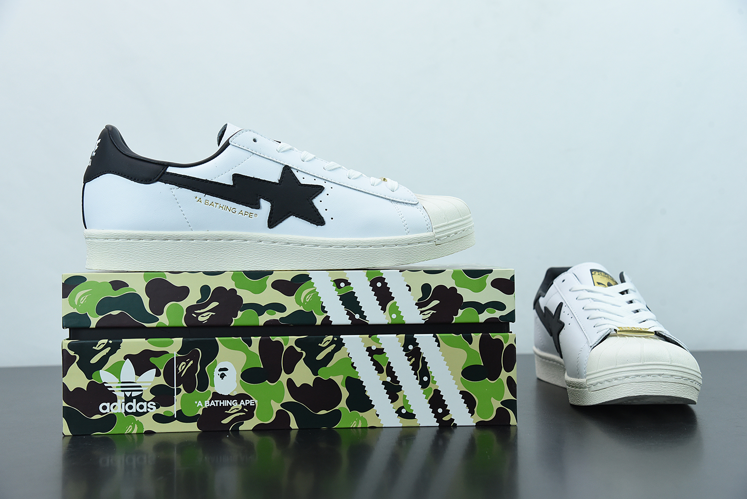 adidas Superstar 80s Bape White Black GZ8980