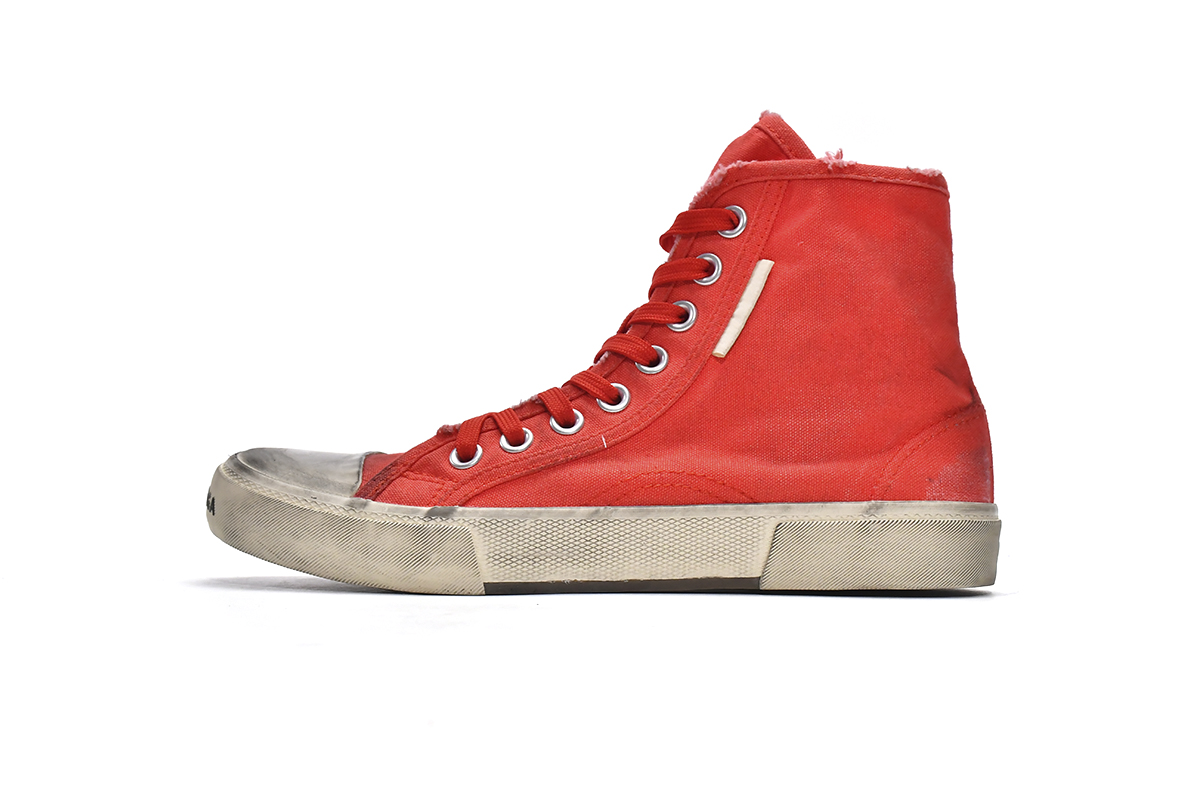 Ba***ci*ga Paris High Destroyed - Red   688756 W3RC4 6090