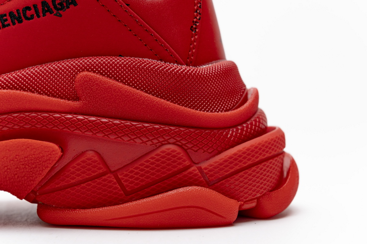 Ba***ci*ga Triple S Letter Bright Red  524039 W2FA1 7632
