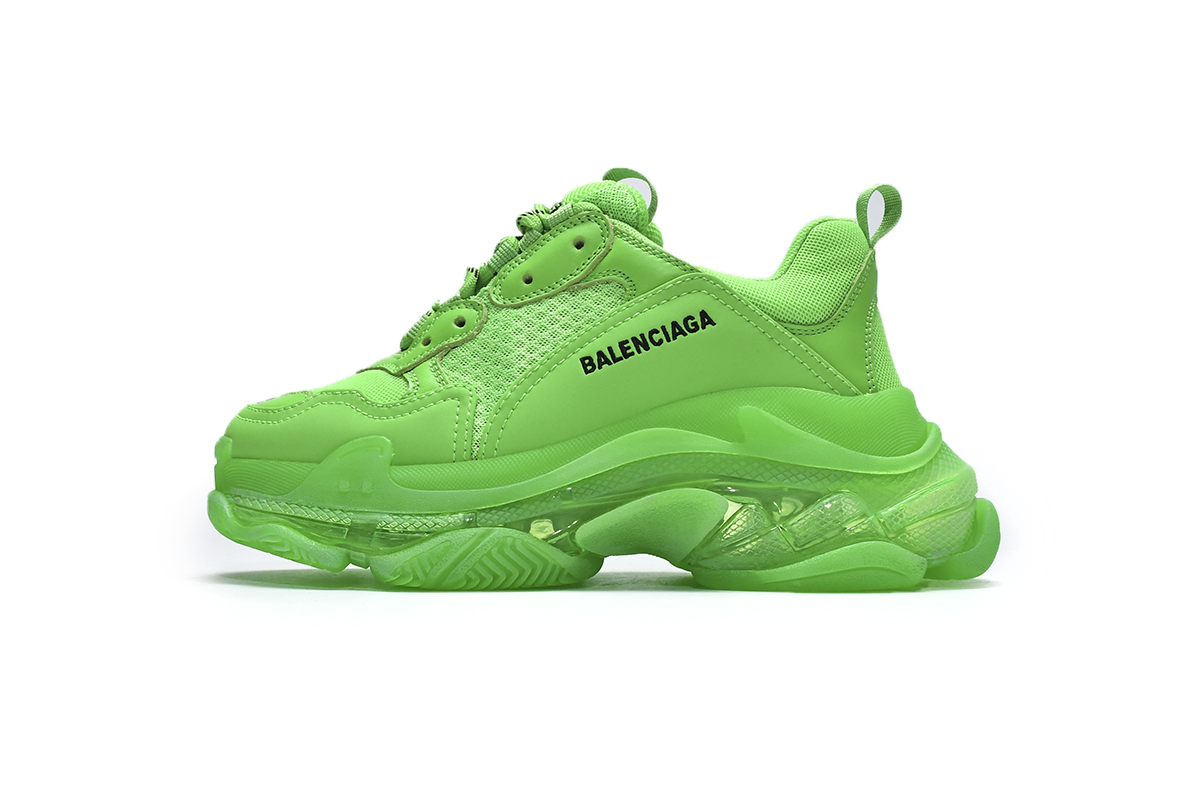 Ba***ci*ga Triple S Fluorescent Green  541624 W09OL 3801
