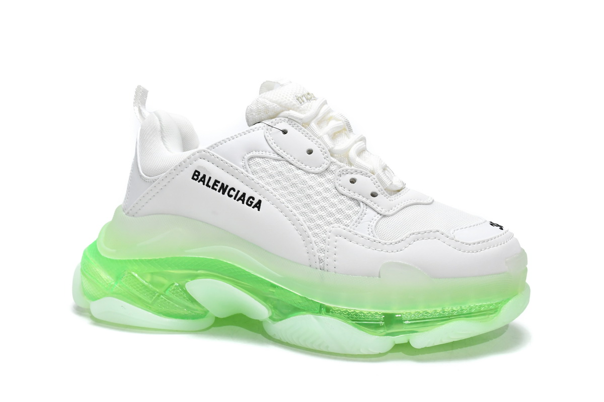 Ba***ci*ga Triple S White Green   544351 W09O1 9001