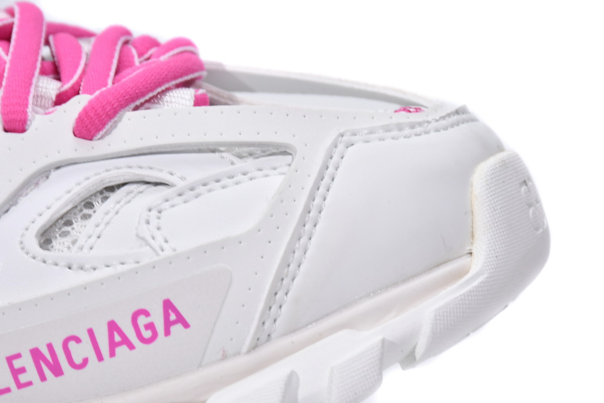 Ba***ci*ga Track White Pink  653813 W3CP6 9055