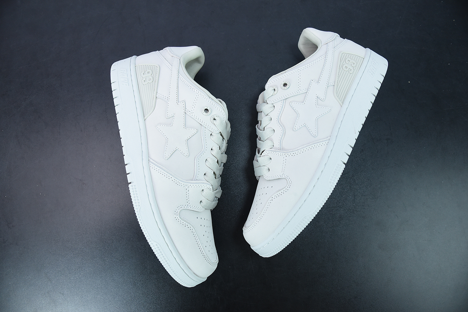 A Bathing Ape Bape SK8 Sta Triple White 1G801009I
