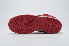 OFF White X Nike Dunk Low University Red  CT0856-600