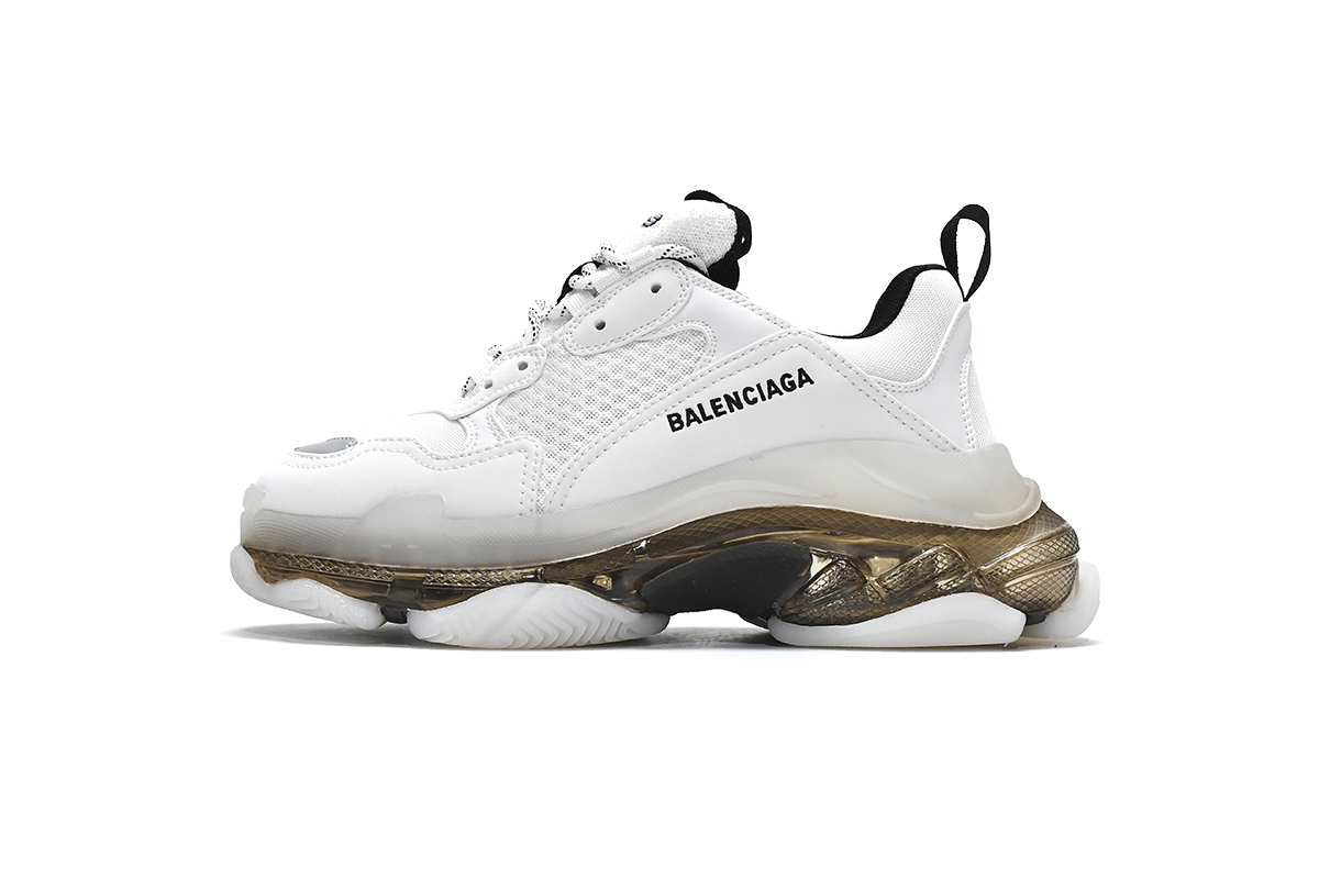 Ba***ci*ga Triple S White Carbon Ash  544351 W0901 9001