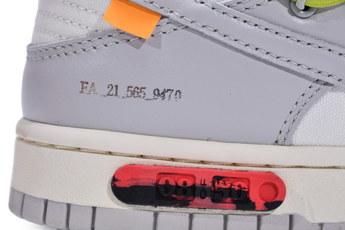 OFF WHITE x Nike Dunk SB Low The 50 NO.8 DM1602-106