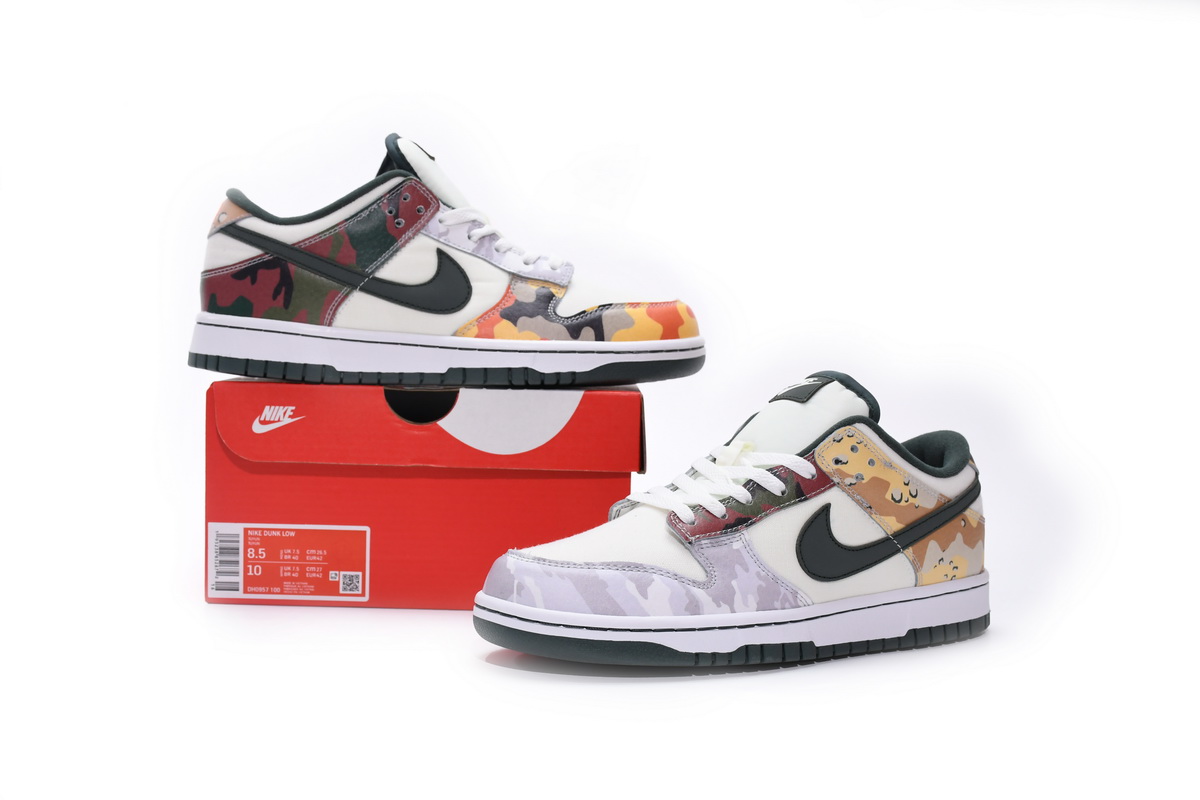 Nike Dunk Low SE Sail Multi-Camo   DH0957-100