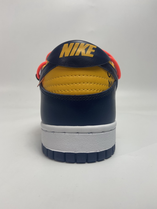 OFF WHITE X Nike Dunk SB Low White Michigan   CT0856-700