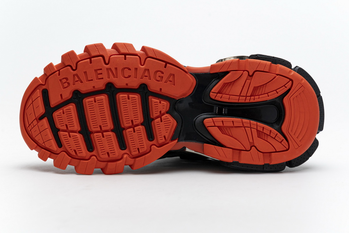 Ba***ci*ga Track 2 Sneaker Dark Grey Orange   570391 W2GN1 2002
