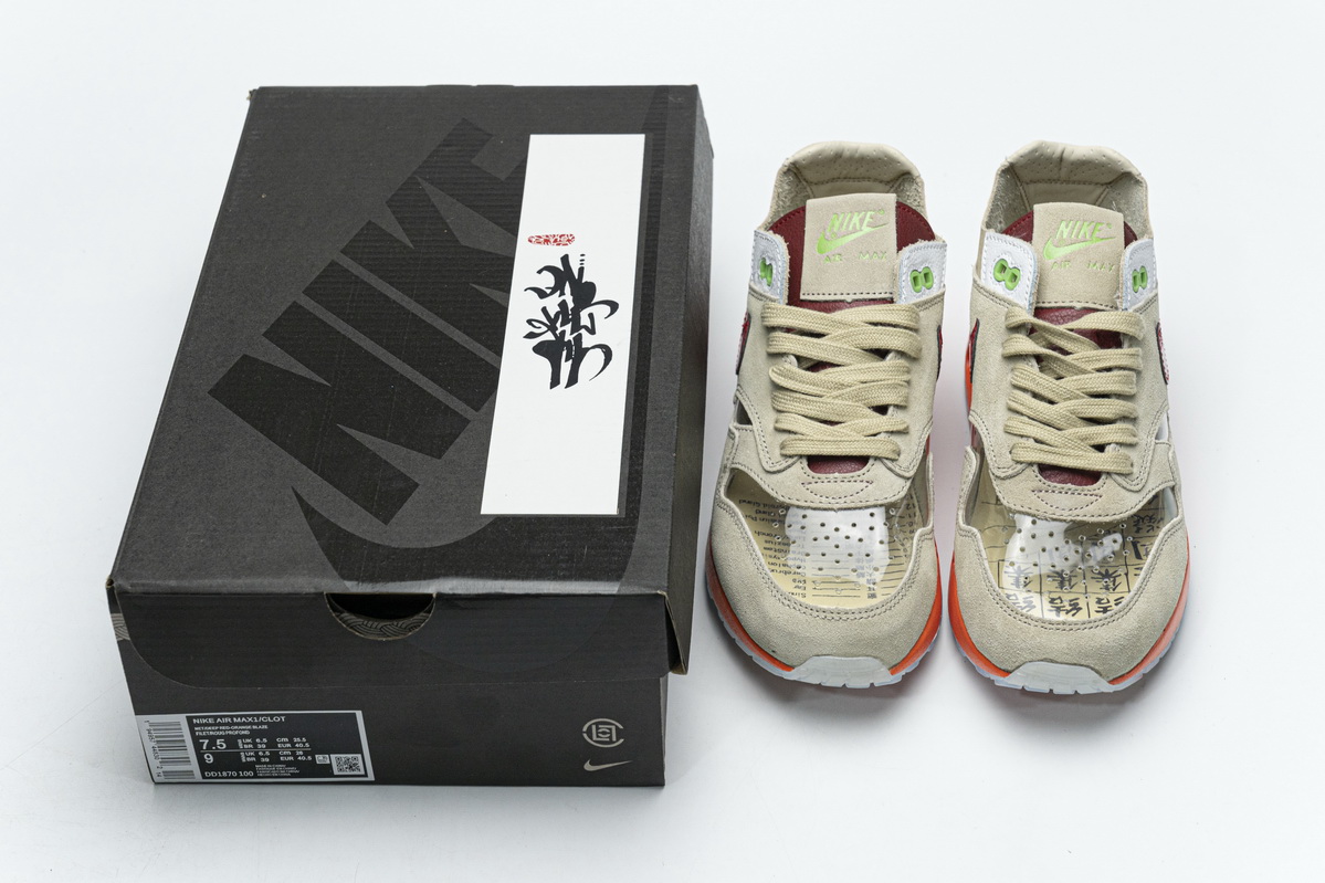 CLOT x Nike Air Max 1 “Kiss of Dead  DD1870-100