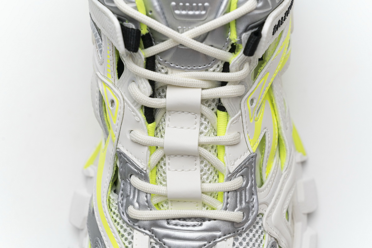 Ba***ci*ga Track 2 Sneaker White Fluo Yellow   568515 W2ON3 9073