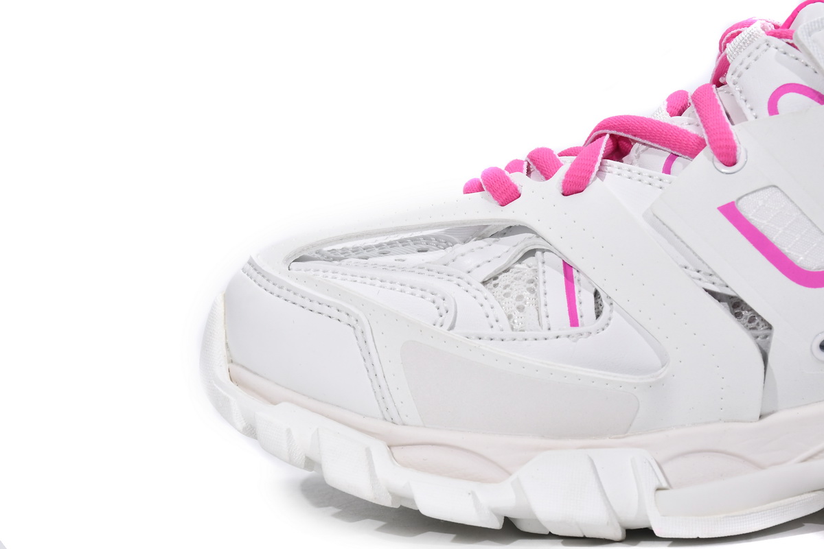 Ba***ci*ga Track White Pink  653813 W3CP6 9055