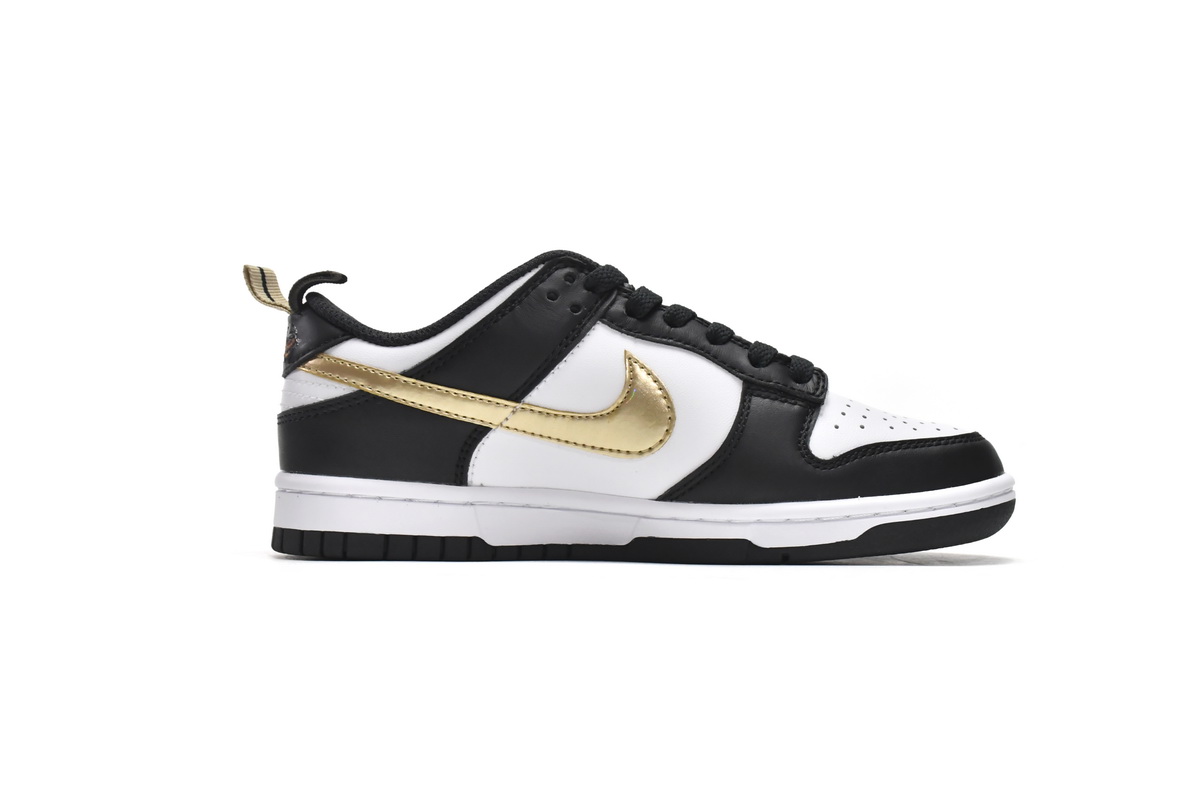 Nike Dunk Low Black White Metallic (GS) DH9764-001