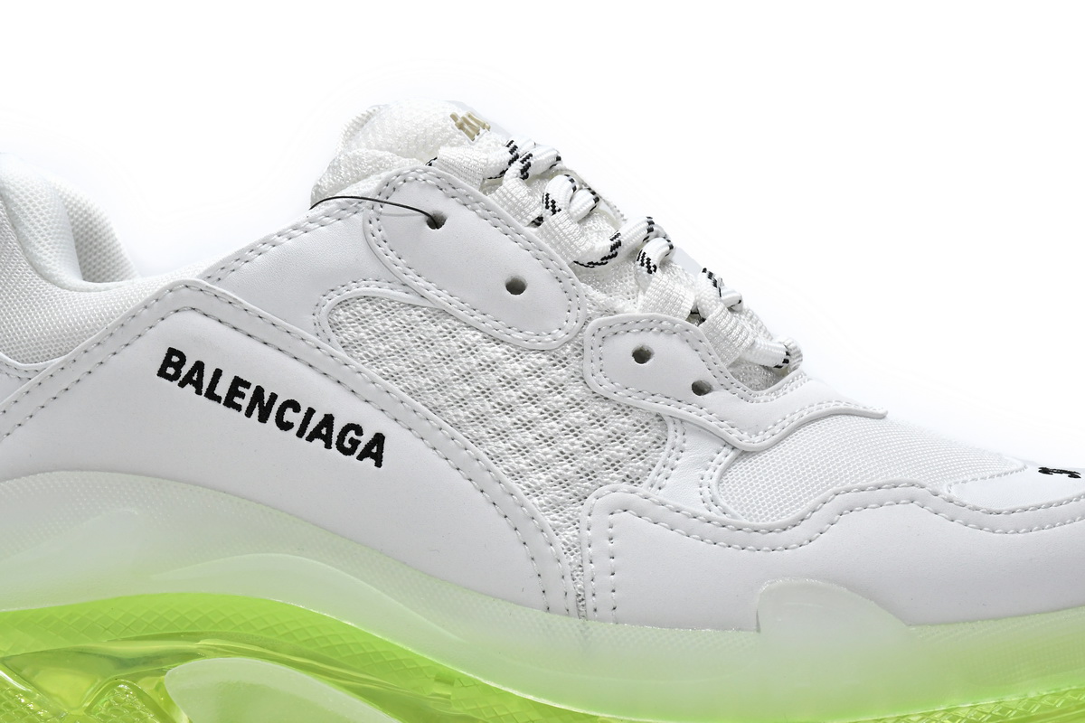Ba***ci*ga Triple S White Green   544351 W0901 9010