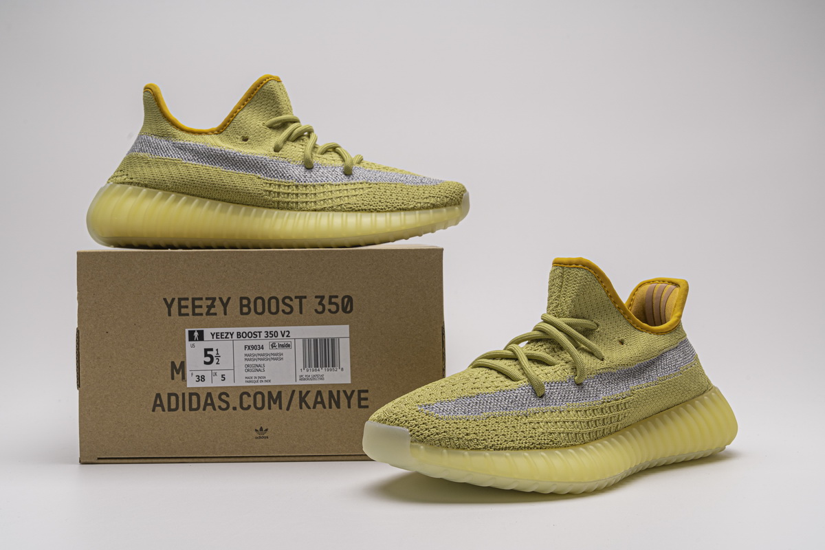 adidas Yeezy Boost 350 V2 “Marsh”Real Boost FX9034