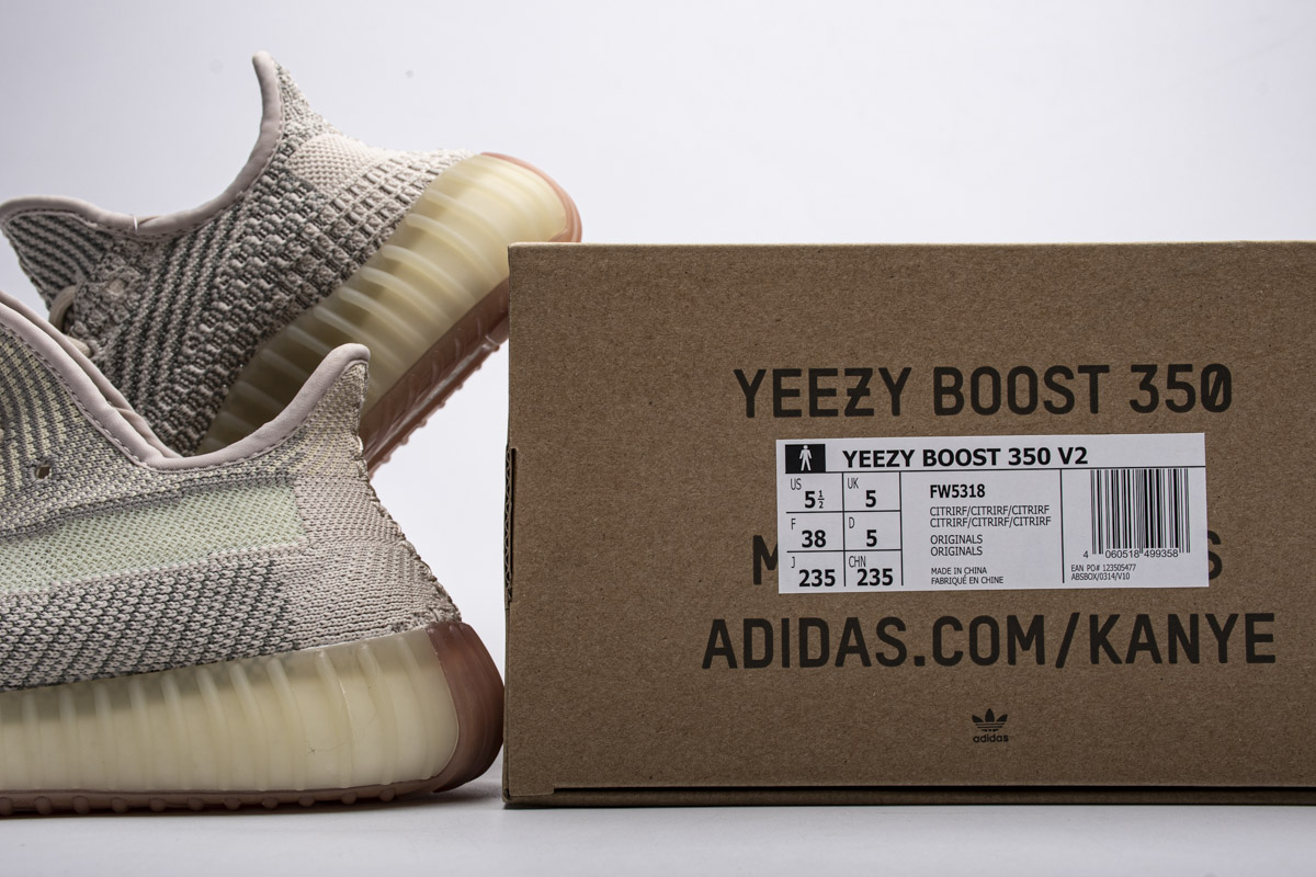 Adidas Yeezy 350 Boost V2  Citrin Reflective  FW5318