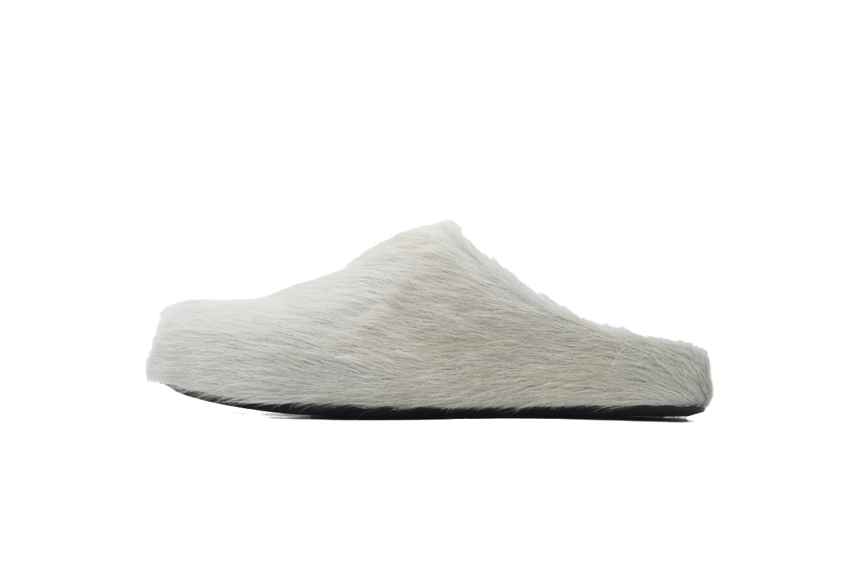 Marni Furry Slide Grey