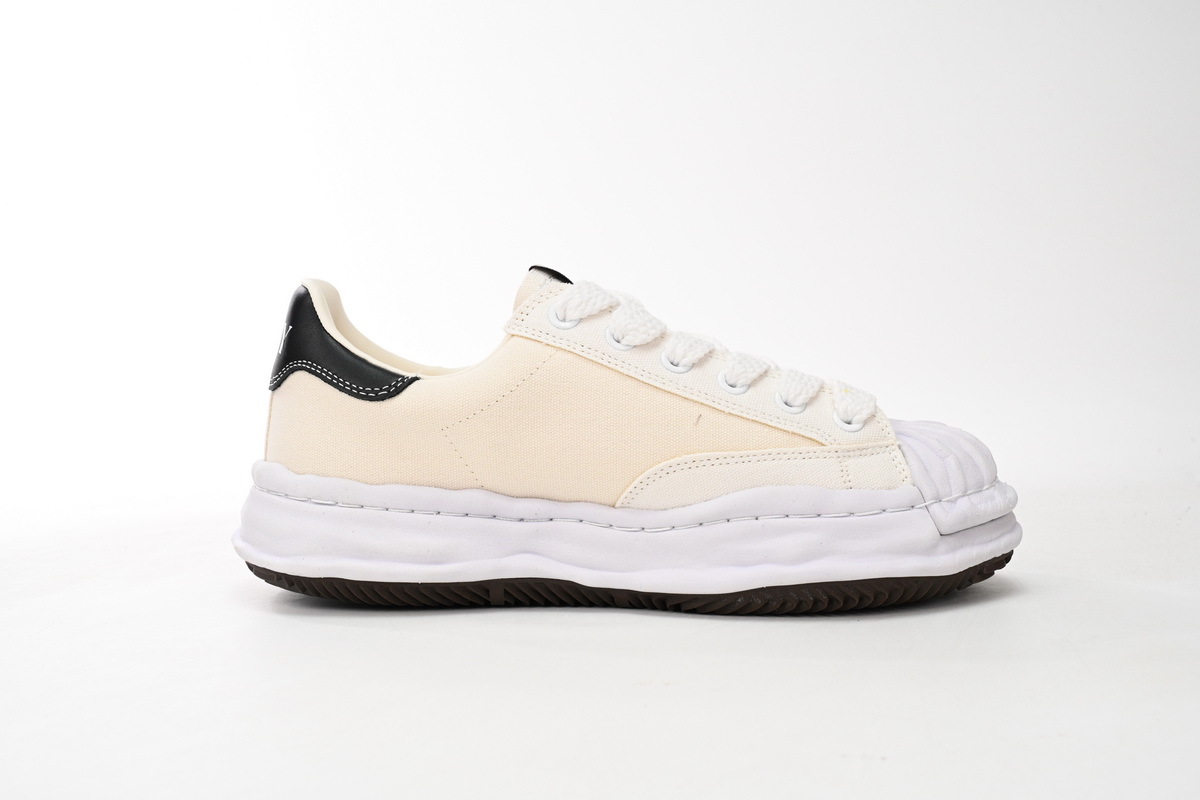 Maison Mihara Yasuhiro Blakey OG Sole Canvas Low White A08FW735